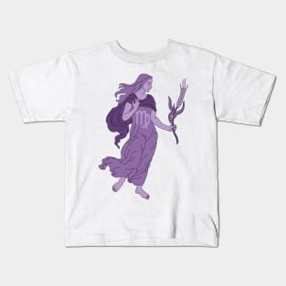 Virgo (Light Purple) Kids T-Shirt